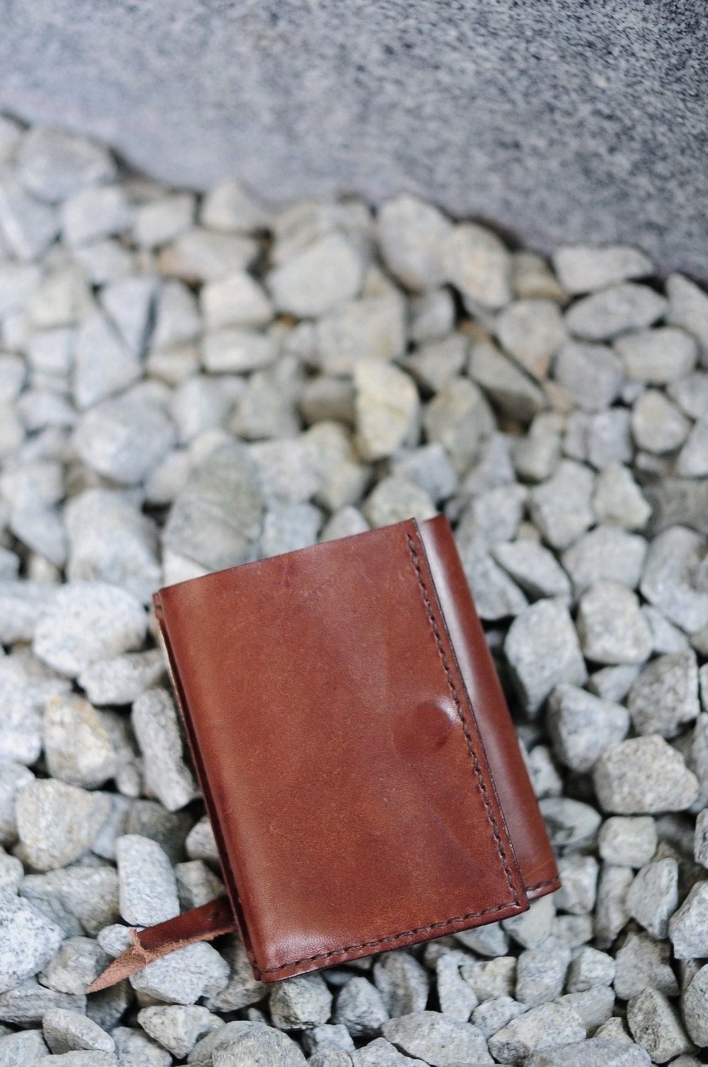 Hand Stitched Leather Mini Wallet