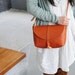 Hand Stitched Leather Shoulder Bag/ Carry On Bag