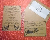 Rustic Romance at the Farm Invitation Suite Custom for you