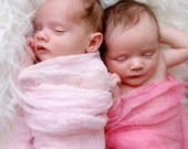 2 hand dyed cheesecloth wraps newborn photo prop must have FREE SHIPPING