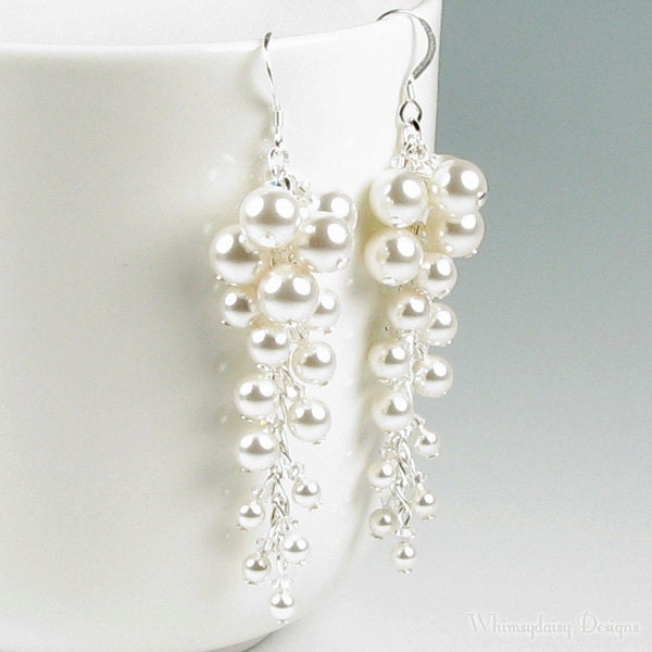 April in Paris Pearl & Crystal Earrings