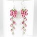 Cascading Tea Rose Crystal Earrings
