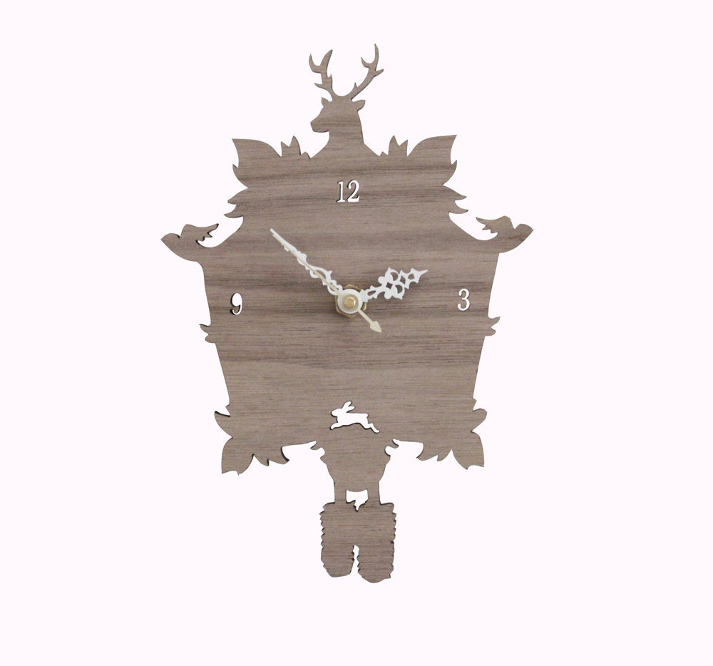 Cuckoo Clock SALE - Modern Wood Wall Clock