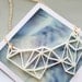 Geometric Necklace - Modern Minimalist Triangle and Prism Necklace