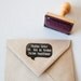 Custom Stamp return address. Wood. New Sizes