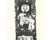 Vintage Art Print, Power To The People, Fabled Arts, Illustrated By Norman Kirk II, USA, 1975