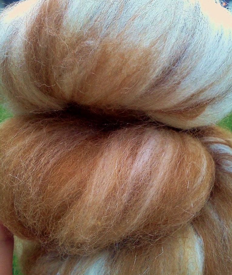 Wool Alpaca Batt Set for Spinning - "One Leather Jacket, One Sasquatch" Supernatural Themed Fiber