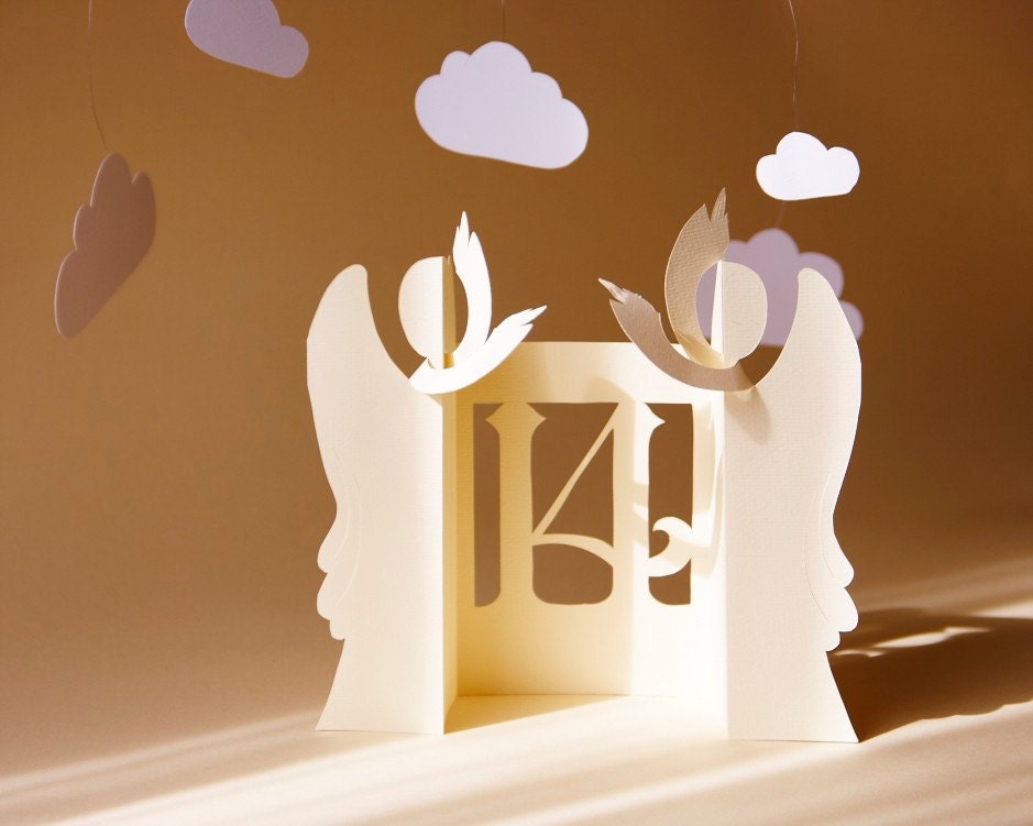 10 Table Numbers, Angels in Dance, Cutout, Scrapbook, Papercut by Mama Tita Il_170x135