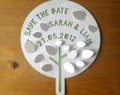 Save the Date cards. Fairy tree. Cutout, Scrapbook, Papercut by Mama Tita