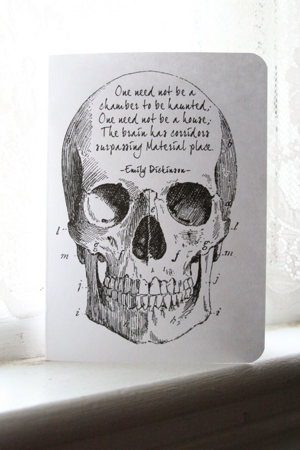 Dickinson's Skull Notes - Set of 4 Cards