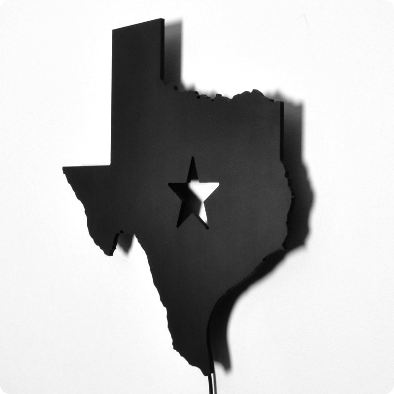 Texas Wall Light - Bright Texan Theme Night Light
