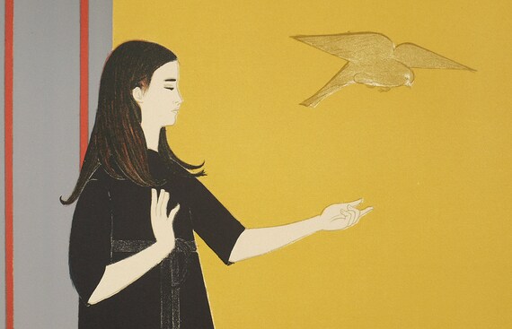 Will Barnet Signed Print "Youth" 1970's