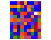 8x10" 73 New York Knicks Abstract Infographic Art Poster  - Box Score Series Print