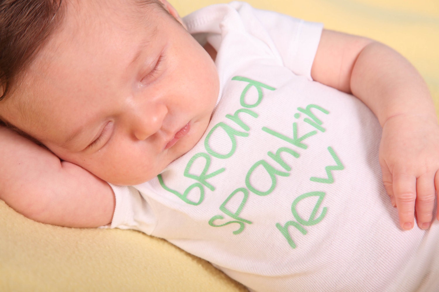 Brand Spankin New - Funny Baby Onesie - Your Color Choice