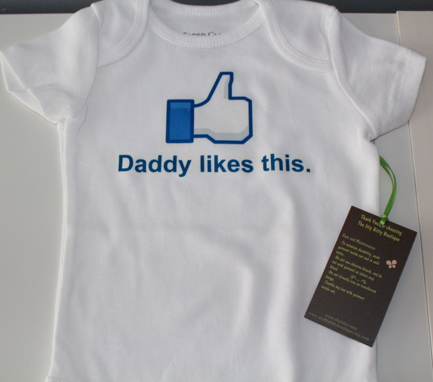 Mommy Likes This - Personalized Baby Onesie - Toddler Tee also available - You Fill in Your Name Choice