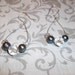 Swarovski and Silver Peacock Freshwater Pearl Loop Earrings - Free Shipping
