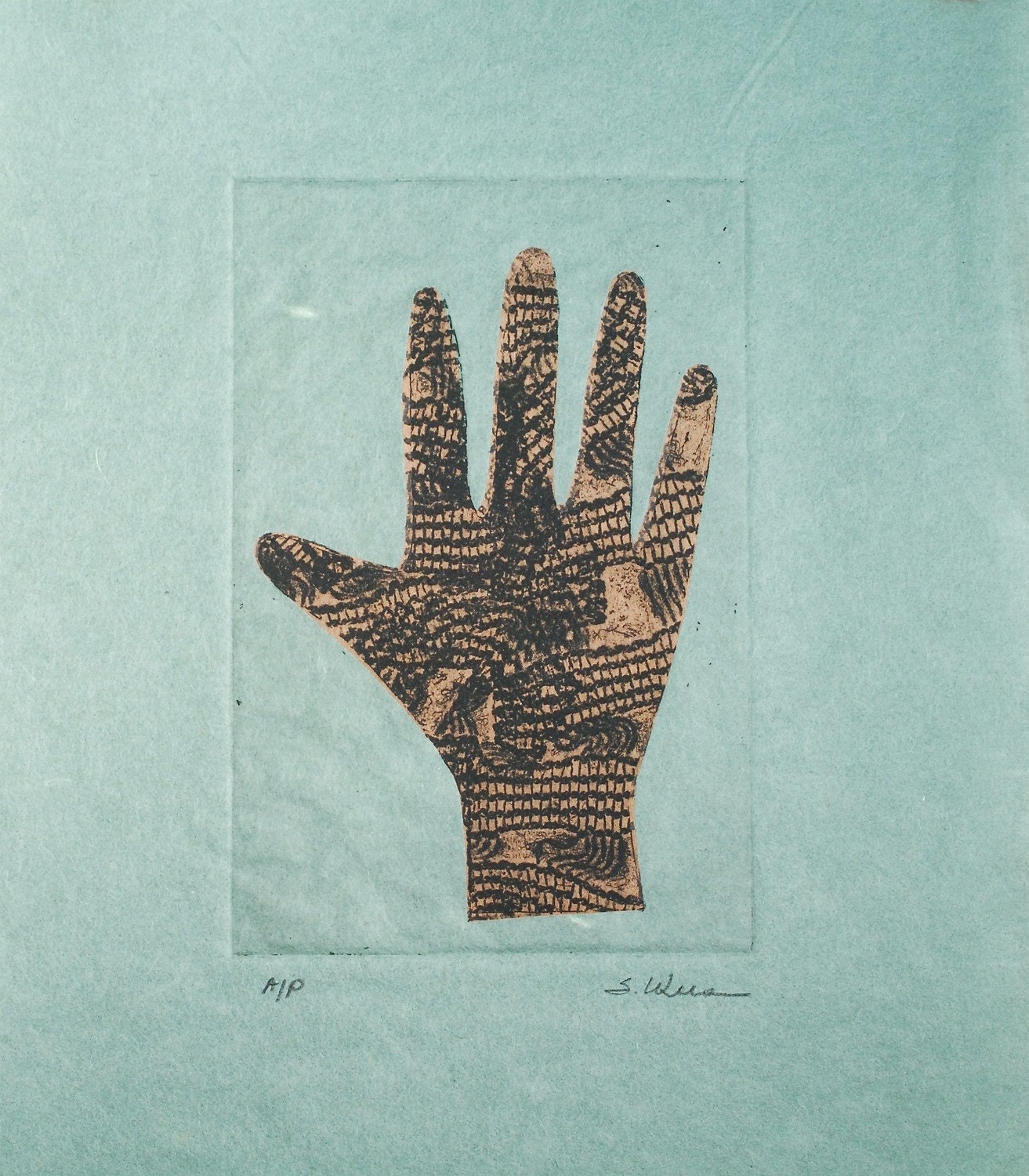 Woven Hand Japanese Paper Print