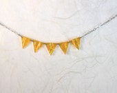 Lemoncello Bunting Necklace - ThePolkadotMagpie