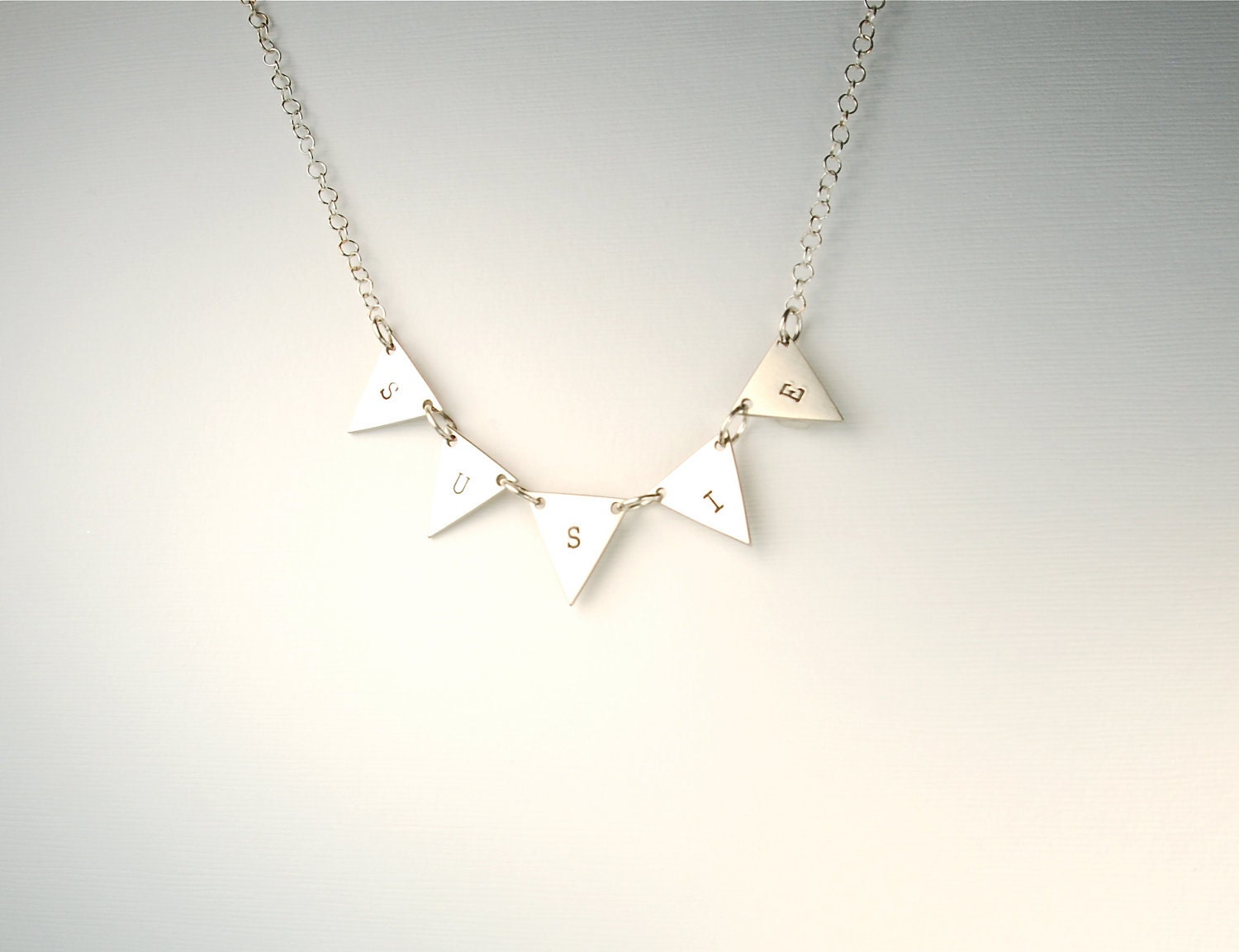 Personalized Pennant Necklace Grad Gift