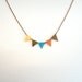 Southwest Sunset Necklace Geometric Triangle Bunting