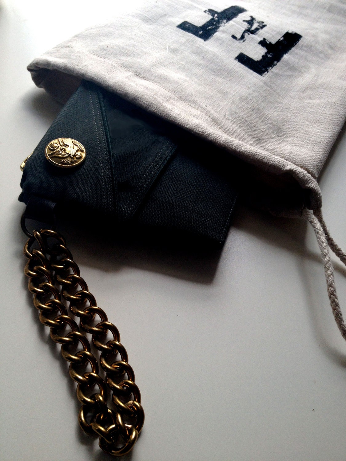 Clutch Purse from WWII Army Garrison Hat