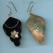 SALE -Price Reduced - Vintage black and silver earrings