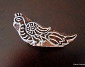 Hand Carved Indian Wood Textile Stamp Block- Peacock