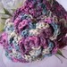 Crocheted Hairband, Earwarmer, Headwrap in multicolored Organic Cotton