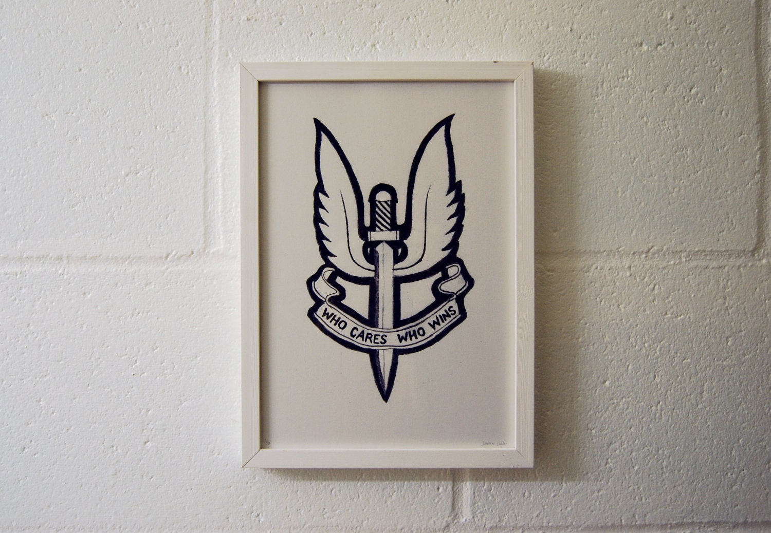 Who Cares Who Wins (2010) - Darren Cullen. Limited edition giclée print