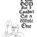 I Love God, But... (2011) - Darren Cullen. Limited edition giclee print
