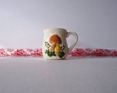 Vintage Ceramic Retro Mushroom Mug