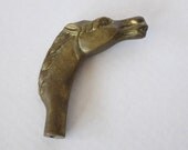 Vintage Solid Brass Horse Head
