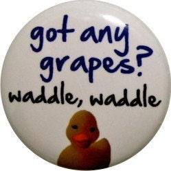 Items similar to Duck song button, Bryant Oden waddle waddle 1" round