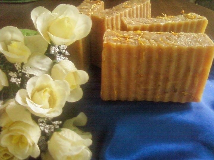 Antibacterial- Calendula Tea Tree n Honey 100% Natural Handmade Soap Bars. Gentle, Baby, Acne, Sensitive, Itchy, Rashes, Eczema. Top Seller.