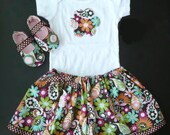 Nella Cordelia Complete Outfit-Skirt, Booties, Onesie
