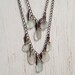 The Sea Glass Necklace - Found sea glass on tiered bronze chains