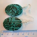 Circuit Board Blues Dangle Earrings