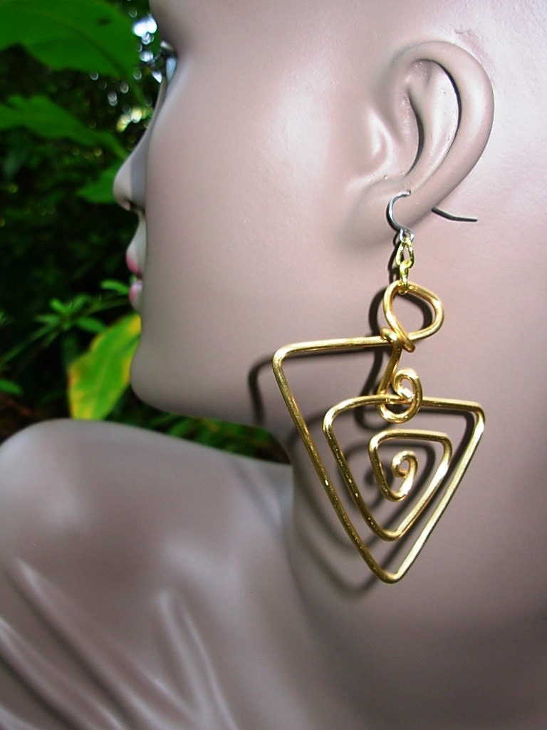 Just a Little in Gold/Silver/Black Wire Earrings