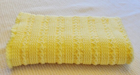 Items similar to Ultra Soft Light Yellow Baby Blanket on Etsy