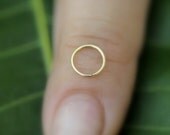 Extra Small 14K Gold Filled Nose Ring Hoop/Earring Cartilage/endless/catchless/tragus/helix/hex