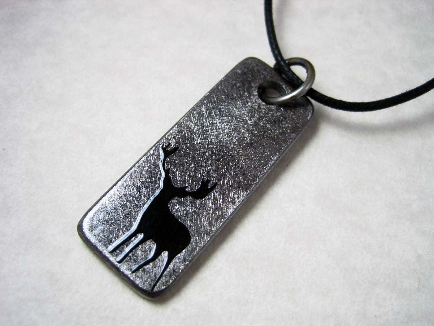 Deer Pendant - Handmade of Steel