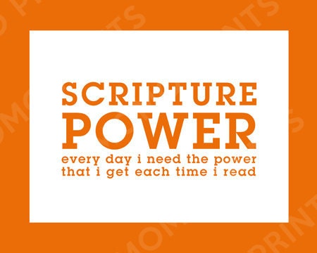 Scripture Power - LDS Primary Song Print