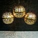 Pierced Brass Asian Lantern Hanging Light Fixture Chandelier