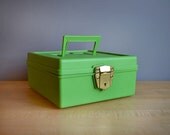 Vintage Porta File in Lime Green