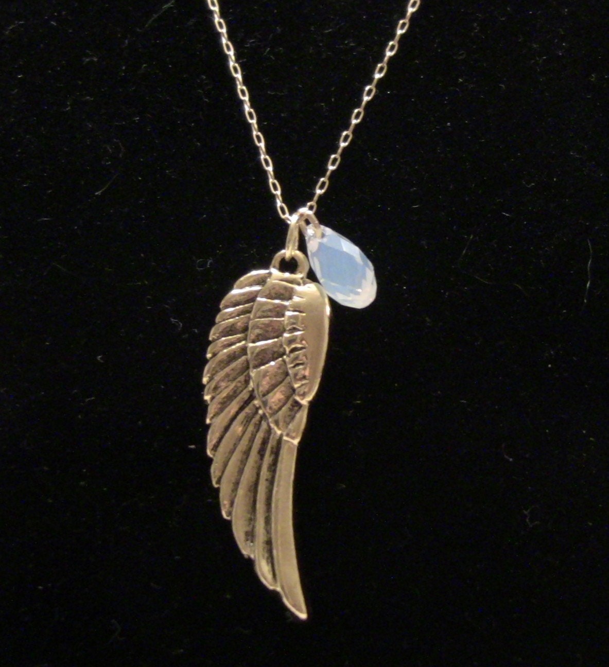 16" Gold "The White Swan Necklace"