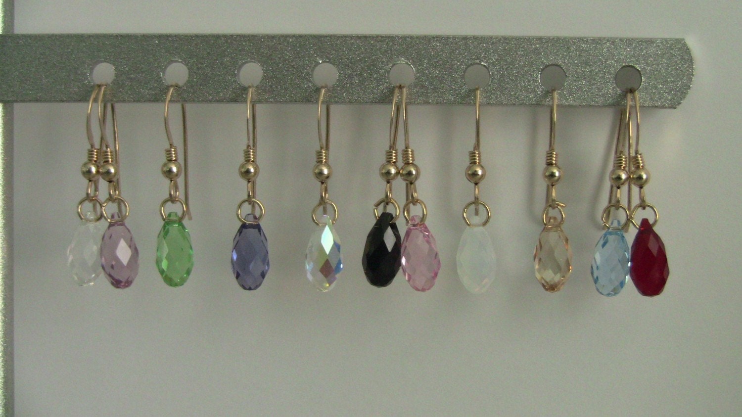 14K Gold Filled Swarovski Crystal Drop Earrings