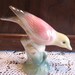 Cute Vintage Bird Pink Yellow Black Royal Copely