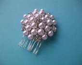 Wedding Hair Comb With Pearls And Crystals
