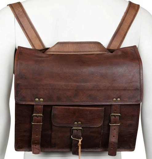 Satchel Backpack Leather