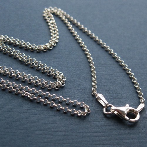 Saint Christopher Vintage Sterling Theda  Medal on 18 inch sterling silver rolo chain
